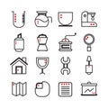 Kitchen ware icons Royalty Free Stock Photo