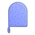 Kitchen washcloth icon, cartoon style