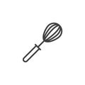 Kitchen whisk line icon Royalty Free Stock Photo