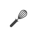 Kitchen wire whisk vector icon