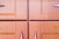 Kitchen wooden cupboard doors Royalty Free Stock Photo