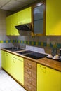 Kitchen yellow furniture