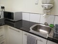 Office Kitchenette on display with microwave [5]