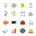 Kitchenware full color flat design icon.