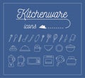 Kitchenware Icons Design Set.Vector Illustration