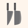 Kitchenware knife theme elements vector,eps