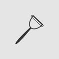 Kitchenware peeler icon flat