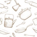 Kitchenware. Stock illustration. Royalty Free Stock Photo