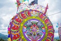 kite with black wolf figure with tissue paper with wings made of tissue paper