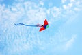 Kite on blue sky Royalty Free Stock Photo