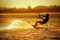 Kite boarder Royalty Free Stock Photo