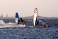 Kite boarder doing a trick