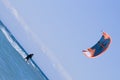 Kite boarder enjoy surfing Royalty Free Stock Photo