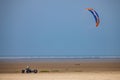 Kite Buggy on the beach Royalty Free Stock Photo