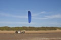 Kite Buggying Royalty Free Stock Photo