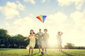 Kite Carefree Activity Summer Joyful Fun Concept Royalty Free Stock Photo