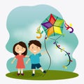 Kite childhood game