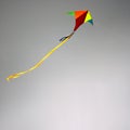 Kite in cloudy sky