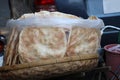 Kite cracker in the clear plastic bags on the threshing basket for sale