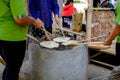 Kite cracker snack sweet taste of Thailand. Cooked by grilling, Royalty Free Stock Photo