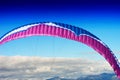 Kite detail in vibrant sky backdrop Royalty Free Stock Photo