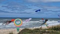 Kite festival at the beach in Quiaios