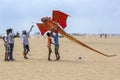 Kite festival at Negombo beach in Sri Lanka.