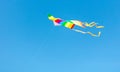 A kite in flight in the sky Royalty Free Stock Photo