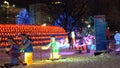 Kite flying children at the Lantern Garden of the Jinju Namgang Yudeung Festival