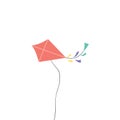 kite flying on clear blue sky background Royalty Free Stock Photo