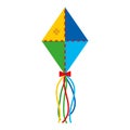 Kite flying isolated icon Royalty Free Stock Photo