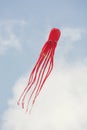 Kite flying - shape of octopus Royalty Free Stock Photo