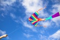 Kite flying in the sky Royalty Free Stock Photo