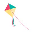 Kite flying on thread background