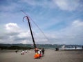 kite game on the coast parangkusumo beach