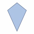 Kite geometric shape Royalty Free Stock Photo