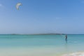 Kite hydrofoiling man Cape Verde