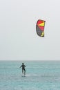 Kite hydrofoiling man Boa Vista Cape Verde
