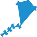 Kite icon blue