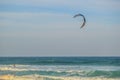 Kite or parchute surfer doing adrenalin rush in Salt rock main beach in Dolphin coast South Africa