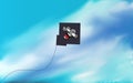 A kite in the sky. Royalty Free Stock Photo