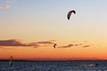 Kite surf competition Royalty Free Stock Photo