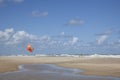 Kite surf lesson on dutch beach of vlieland