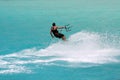 Kite surf with splash Royalty Free Stock Photo