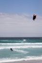 Kite surfer in Atlantic Ocean