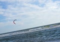 Kite Surfer out on the Ocean Royalty Free Stock Photo