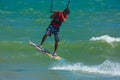 Kite Surfer in a Tropical beach, Mui Ne, Vietnam Royalty Free Stock Photo