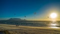 Kite surfers in Cape Town, South Africa