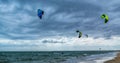 Kite surfers at Chelsea beach