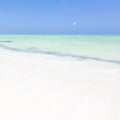 Kite surfers on Paje beach, Zanzibar, Tanzania.